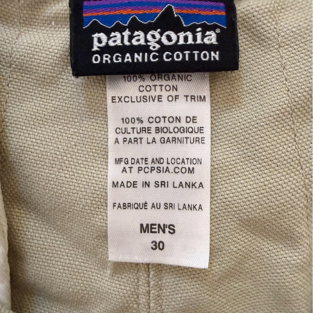 Patagonia Men's Tan Stand Up Shorts Organic Cotton Canvas 5” Inseam Size 30 - Picture 5 of 9
